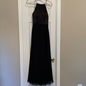 SORELLA VITA Black Maxi Bridesmaid Dress